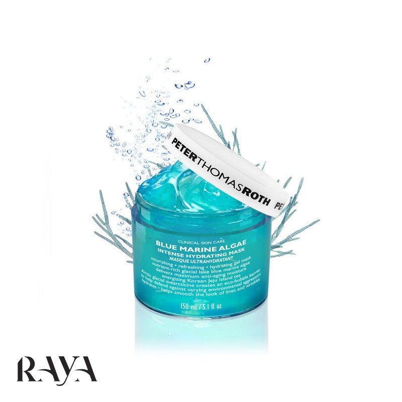 ماسک آبرسان قوی حاوی جلبک دریایی پیتر توماس حجم 15 میل Peter Thomas Roth Blue Marine Algae Intense Hydrating Mask